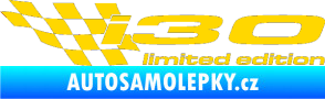 Samolepka i30 limited edition levá jasně žlutá