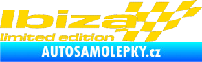 Samolepka Ibiza limited edition pravá jasně žlutá