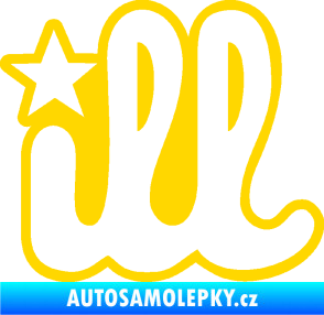 Samolepka ILL 002 jasně žlutá