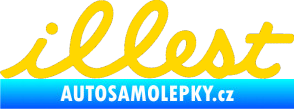 Samolepka Illest 001 jasně žlutá
