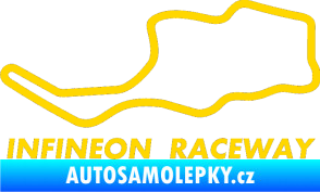 Samolepka Okruh Infineon Raceway jasně žlutá