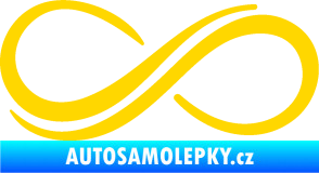 Samolepka Infinity 001 levá symbol nekonečno jasně žlutá