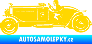 Samolepka Interiér 007 levá auto jasně žlutá