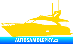 Samolepka Jachta 001 levá jasně žlutá