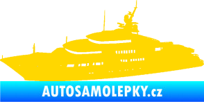Samolepka Jachta 003 levá jasně žlutá