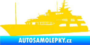 Samolepka Jachta 004 levá jasně žlutá