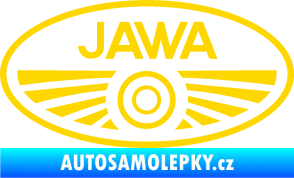 Samolepka Jawa logo jasně žlutá