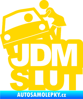 Samolepka JDM Slut 001 jasně žlutá
