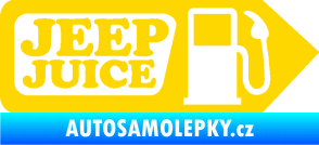Samolepka Jeep juice symbol tankování jasně žlutá