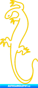 Samolepka Ještěrka 005 levá jasně žlutá