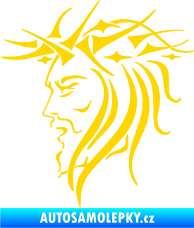 Samolepka Ježíš 002 levá jasně žlutá