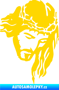 Samolepka Ježíš 003 pravá jasně žlutá