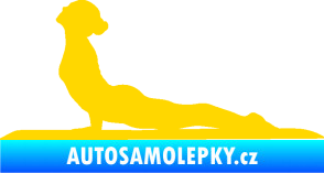 Samolepka Jóga 004 levá jasně žlutá