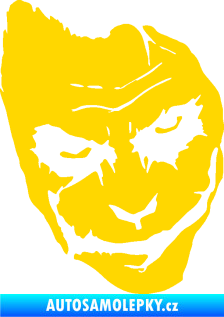 Samolepka Joker 002 pravá tvář jasně žlutá