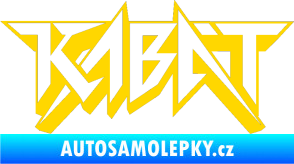 Samolepka Kabát 002 jasně žlutá