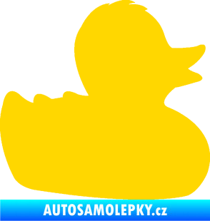 Samolepka Kachnička 001 pravá jasně žlutá