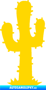 Samolepka Kaktus 001 levá jasně žlutá