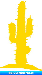Samolepka Kaktus 002 pravá jasně žlutá