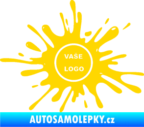 Samolepka Kaňka 003 znak jasně žlutá