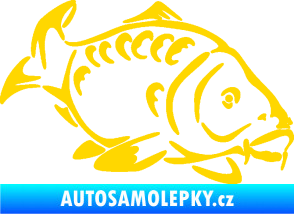 Samolepka Kapr 006 pravá jasně žlutá