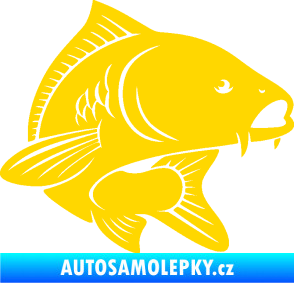 Samolepka Kapr 008 pravá jasně žlutá