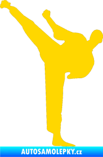 Samolepka Karate 001 levá jasně žlutá