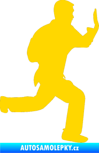 Samolepka Karate 002 pravá jasně žlutá