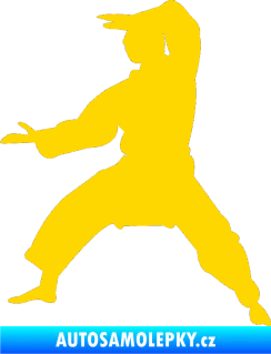 Samolepka Karate 006 levá jasně žlutá