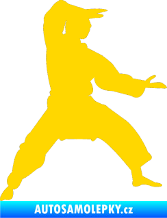 Samolepka Karate 006 pravá jasně žlutá