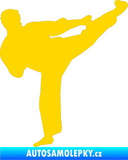 Samolepka Karate 008 pravá jasně žlutá