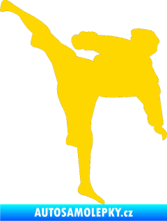 Samolepka Karate 009 levá jasně žlutá