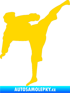 Samolepka Karate 009 pravá jasně žlutá