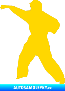 Samolepka Karate 010 levá jasně žlutá