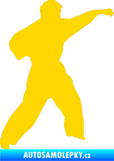 Samolepka Karate 010 pravá jasně žlutá