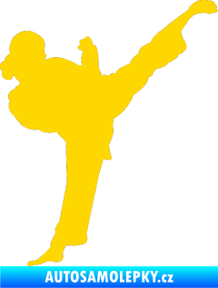 Samolepka Karate 012 pravá jasně žlutá