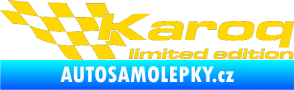 Samolepka Karoq limited edition levá jasně žlutá