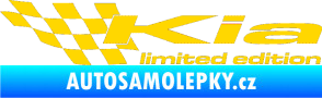 Samolepka Kia limited edition levá jasně žlutá