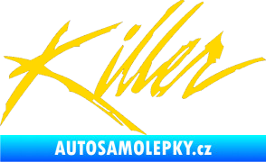 Samolepka Killer graffiti nápis jasně žlutá