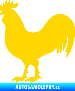 Samolepka Kohout 002 levá jasně žlutá