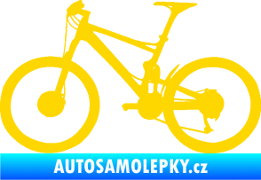 Samolepka Kolo 001 levá - (horské kolo) jasně žlutá