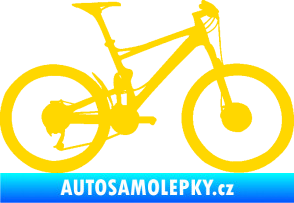 Samolepka Kolo 001 pravá - (horské kolo) jasně žlutá