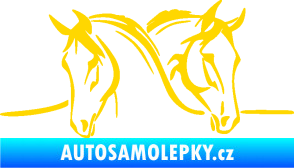 Samolepka Koníci 006 levá jasně žlutá