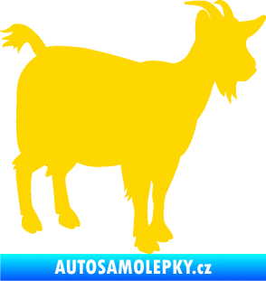 Samolepka Koza 001 pravá jasně žlutá