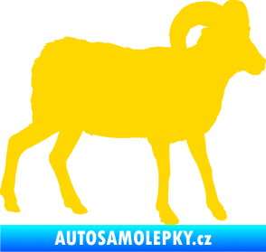 Samolepka Kozel 004 pravá jasně žlutá