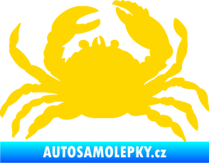 Samolepka Krab 001 pravá jasně žlutá