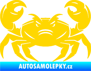 Samolepka Krab 003 jasně žlutá