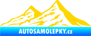Samolepka Krajina hory 009 levá jasně žlutá