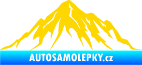 Samolepka Krajina hory 010 pravá jasně žlutá