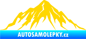 Samolepka Krajina hory 010 levá jasně žlutá