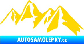 Samolepka Krajina hory 015 pravá jasně žlutá